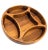 Chestnut 1960s Jens Quistgaard Dansk Teak Wood Round Partitioned Snack Bowl For Sale - Image 8 of 11