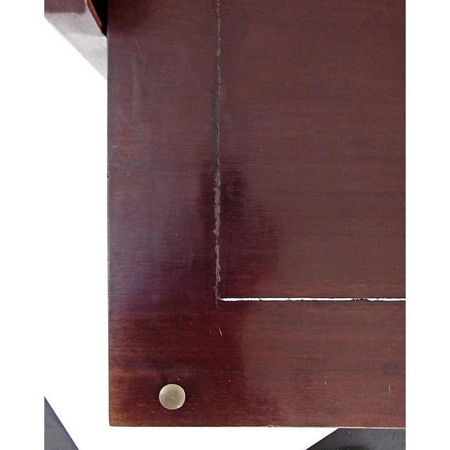 English Cylinder Secretaire in Polished Mahogany, 1890s For Sale - Image 18 of 18