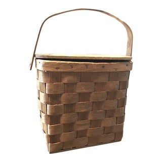 Vintage Vermont Handled Basket For Sale