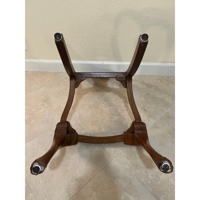 Antique Hand Carved Queen Anne Walnut Chairs - Set of 4 For Sale - Image 15 of 18