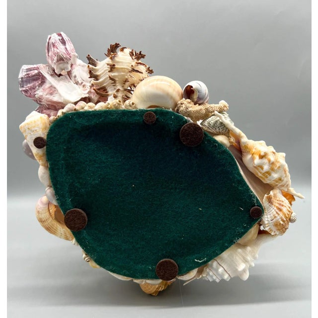 Vintage Nautical Seashell Shell Encrusted Ceramic Bust Sea Princess Woman For Sale - Image 9 of 13