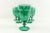 SET OF SIX (6) vintage emerald green glasses. These vintage goblets are a pretty shade of emerald green, they would be...