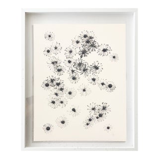 Minimalist Black & White Botanical Abstract, Framed by Jake Poser For Sale