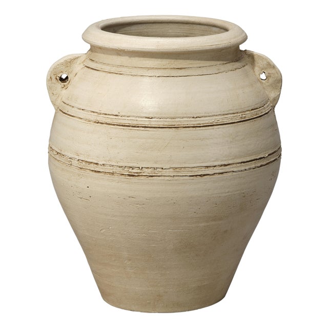 Jamie Young Gathering Ceramic Vessel, Cream For Sale