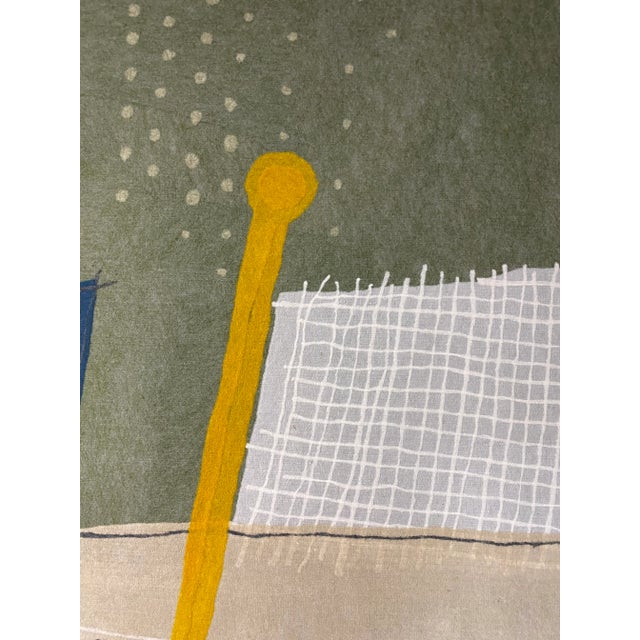 Calman Shemi Large Format Wall Tapestry, 1978 For Sale - Image 9 of 12