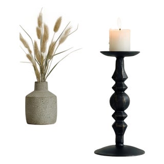 Nocturne Candlestick | Handcrafted Metal Candle Holder for Romantic Decor For Sale