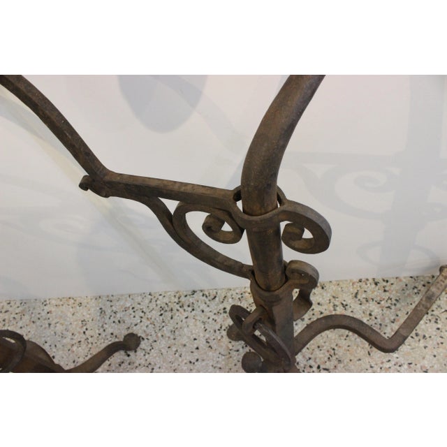 Black 1920s Large Spanish Colonial Addison Mizner Palm Beach Workshop Style Andirons - a Pair For Sale - Image 8 of 13