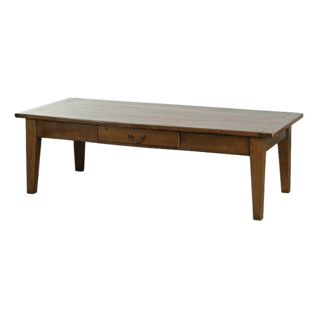 Antique French Walnut Coffee Table For Sale