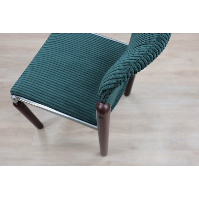 1970s Vintage Chrome and Wood Tubular Chairs, 1970s, Set of 6 For Sale - Image 5 of 14
