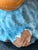 Monumental Italian Majolica Terracotta Mother Cat & Sleeping Kitten Sculpture on Striped Cushion, 22 Inches Wide For Sale - Image 9 of 12