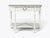 French Louis XVI Style, White Demilune Console Table, Wood, Marble, France, 1960s For Sale - Image 3 of 15