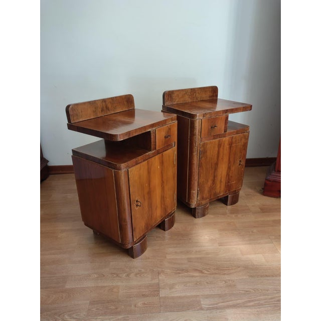 Art Deco Burl Bedside Tables, 1930, Set of 2 For Sale - Image 15 of 15