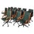 Ingmar Swivel Chair in Green Leather by Nein Kämper For Sale - Image 4 of 6