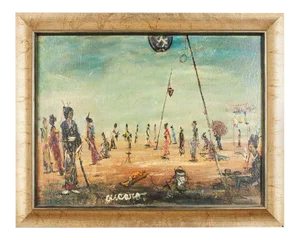 Pascal Cucaro Oil Canvas Mid-Century Painting