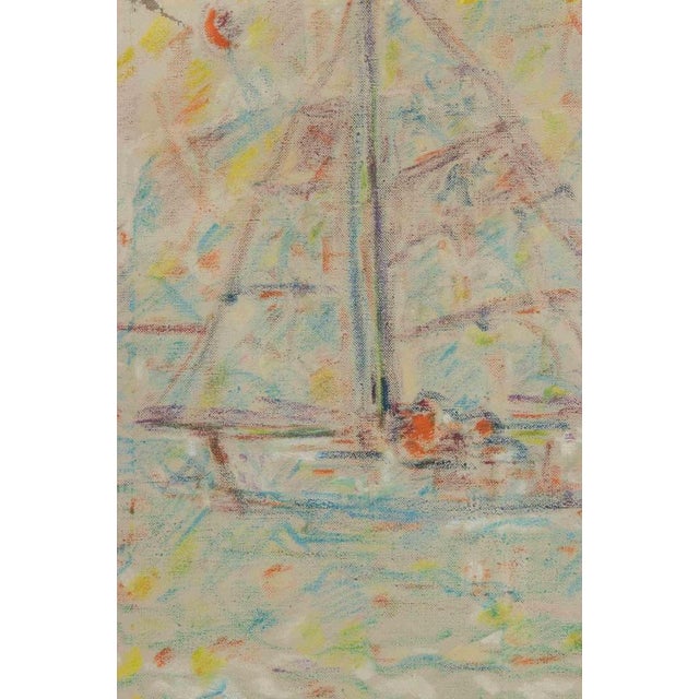 Oil pastel on paper realized by sirio pellegrini in 1975. Hand signed and dated. Includes a contemporary wooden frame cm....