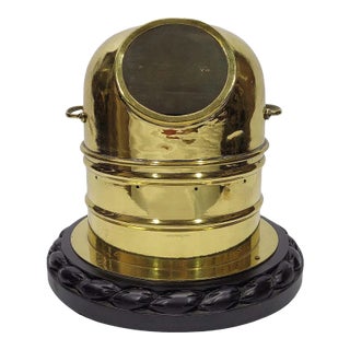 Brass Yacht Binnacle Compass For Sale
