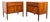 1960s Restored Barney Flagg for Drexel “Parallel” Mid Century Walnut Nightstands For Sale