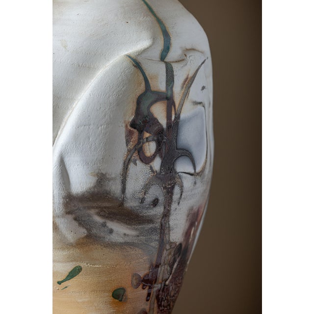 Monumental Sculptural Studio Pottery Vessel, Attributed to Rodney Mott For Sale - Image 13 of 17