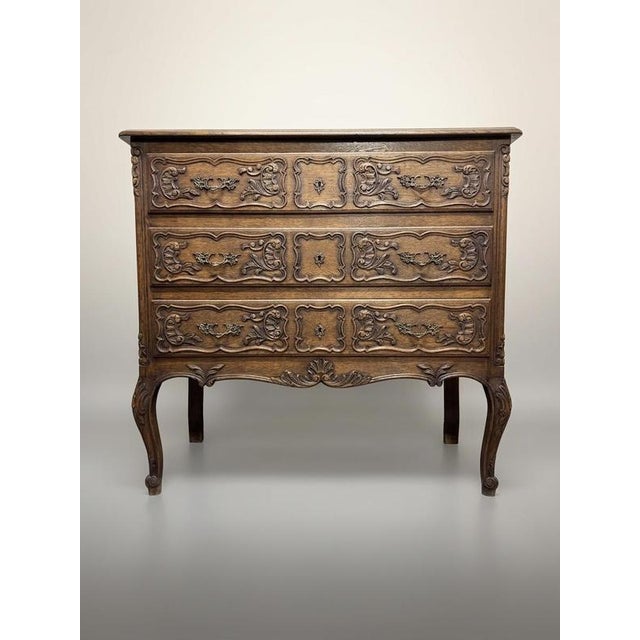 French Oak Chest of Drawers For Sale - Image 10 of 10