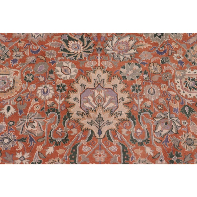 Designed with mesmerizing intricacy and gorgeous color palette, this hand-knotted masterpiece demonstrates the beauty and...