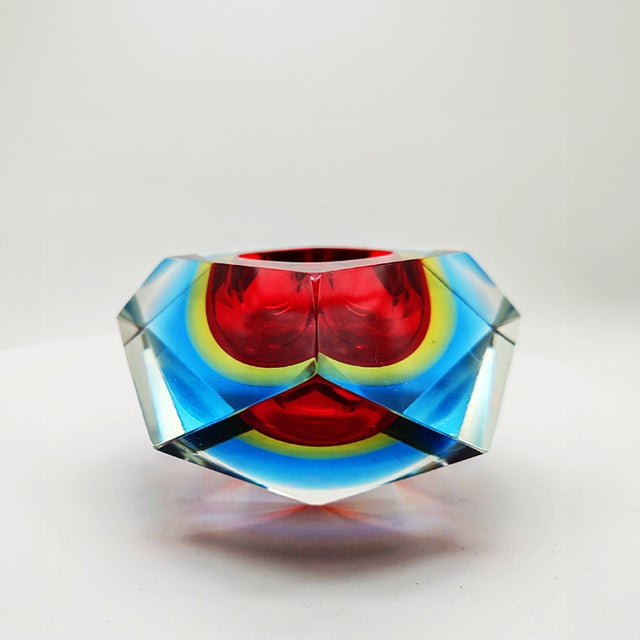 Ashtray in Murano Glass attributed to Flavio Poli for Seguso, Italy, 1960s For Sale - Image 3 of 9