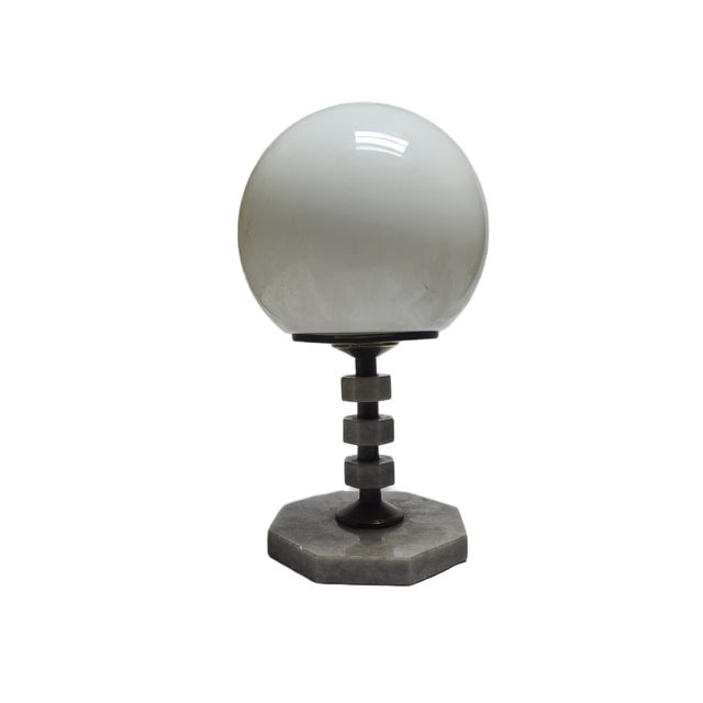 Art Deco Style Bedside Lamp from Polam, Poland, 1970s, in Worn conditions. Designed 1950 to 1959 I have official proof of...