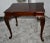Ethan Allen Ethan Allen Burl Mahogany Table Vintage Queen Anne Side Carved Claw Foot For Sale - Image 4 of 12