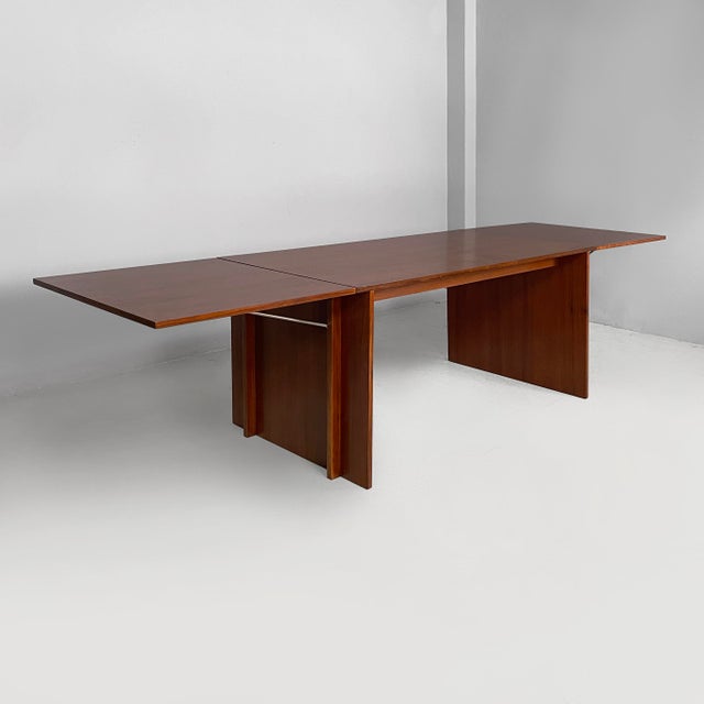 Vintage Italian Extendable Wooden Dining Table from Poggi, 1970s For Sale - Image 16 of 16