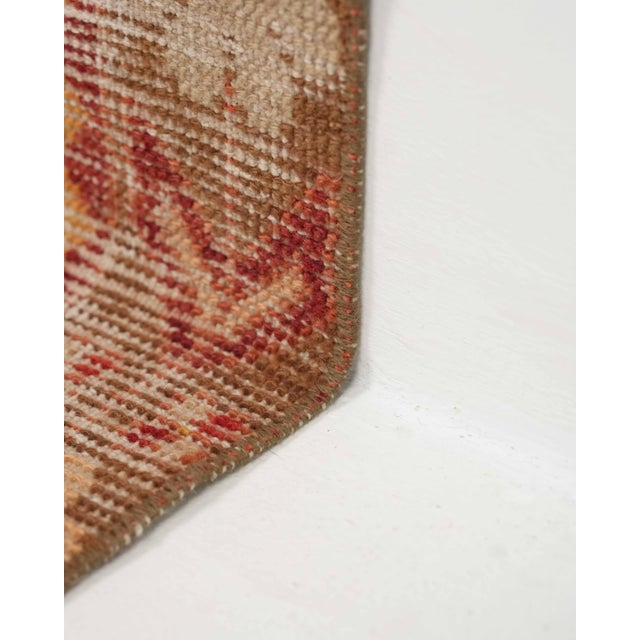 Turkish 1970s Vintage Turkish Handmade Wool Cotton Red Runner Rug For Sale - Image 3 of 11