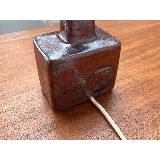 Ceramic Vintage Danish Ceramic Table Lamp from Desiree Stentoj, 1970s For Sale - Image 7 of 18