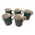 Dansk Bistro Style Cups, Vintage Pattern Gridlock - Set 5 For Sale
