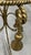 Metal Hollywood Regency Gilt Metal Side Table W/ Glass Top, 1960s Rope & Tassel Design For Sale - Image 7 of 17
