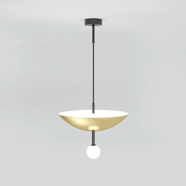 Gold Down Pendant Light by Atelier Areti For Sale - Image 8 of 9
