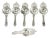 Antique d.w. Haber & Son Ny Silver Plated Victorian Tea Strainer - Set of 6 For Sale