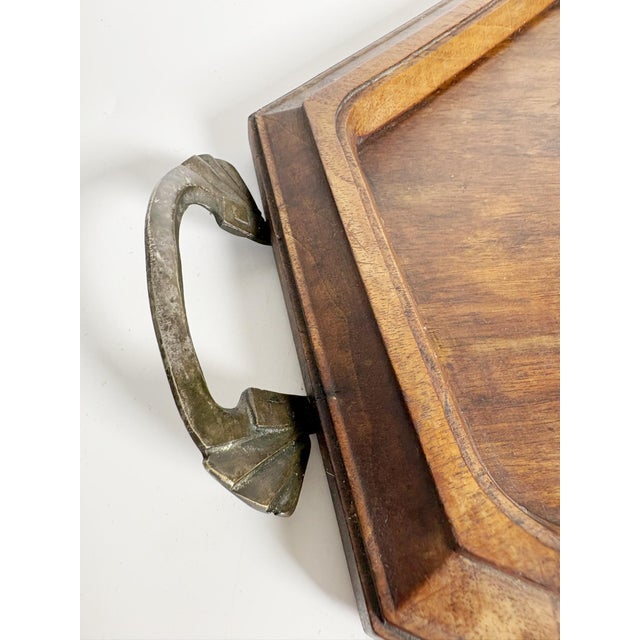 20th Century Wooden and Metal Tray, France For Sale - Image 10 of 12