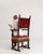 Renaissance Throne With Red Velvet Upholstery For Sale - Image 12 of 13