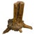 Sculptural reclaimed teak root, sanded and polished. Great with a Lucite or glass top or as a base for a dining table....