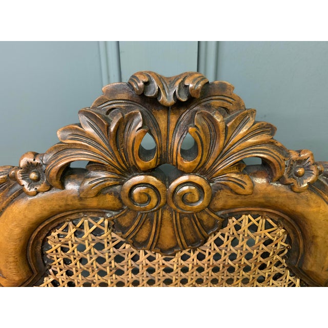 Brown Antique Walnut Chairs from Waring & Gillow, 1910, Set of 2 For Sale - Image 8 of 13