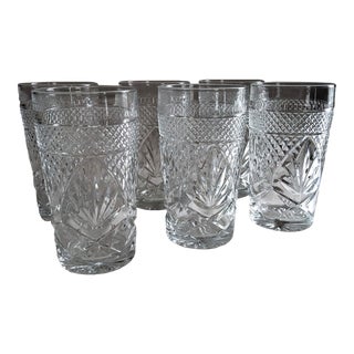 Set of 6 High Ball Glasses by Cristal d'Arques Durand For Sale