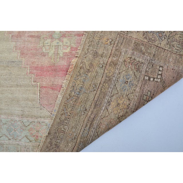 Vintage Handknotted Area Carpet For Sale - Image 10 of 10