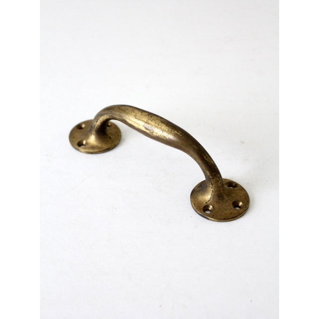 Vintage Brass Door Handle For Sale - Image 6 of 8