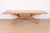 An outstanding Mid-Century Modern extension dining table By Harold Schwartz for Romweber USA, 1950s Sculpted oak with...