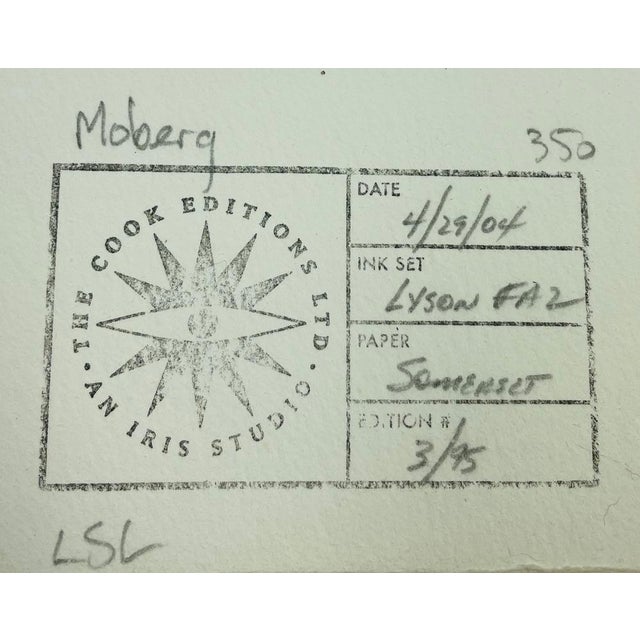 2004, Woman in Dress, Figurative Abstract, Iris Giclee, Artist Randy Moberg For Sale - Image 4 of 4