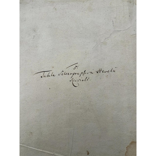 Tabula Selenographica Map from Johann Gabriel Doppelmayr, 1720 For Sale - Image 9 of 13