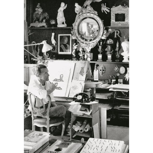 A Folded French Original Period Lithographic Advertising Poster (Black Magnets in the Corners Are for Photography Only and...