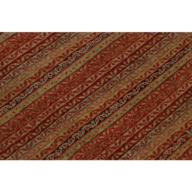 Late 18th Century Antique Senneh Persian Rug in Red and Gold Moharamati Design - Rug & Kilim For Sale - Image 5 of 8