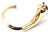 Cartier Panther Panthere Tsavorite Onyx Yellow Gold Size 16 Bangle Bracelet For Sale - Image 9 of 13