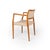 Vintage Niels Otto Møller #65 Arm Chairs in Solid Teak Set of 6 For Sale In San Francisco - Image 6 of 8