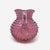 Antique Victorian Hobbs Brockunier Cranberry Glass Hobnail Pitcher - 7" For Sale - Image 4 of 8