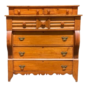 Pine Empire Gentleman's Chest of Drawers, Usa Circa 1880